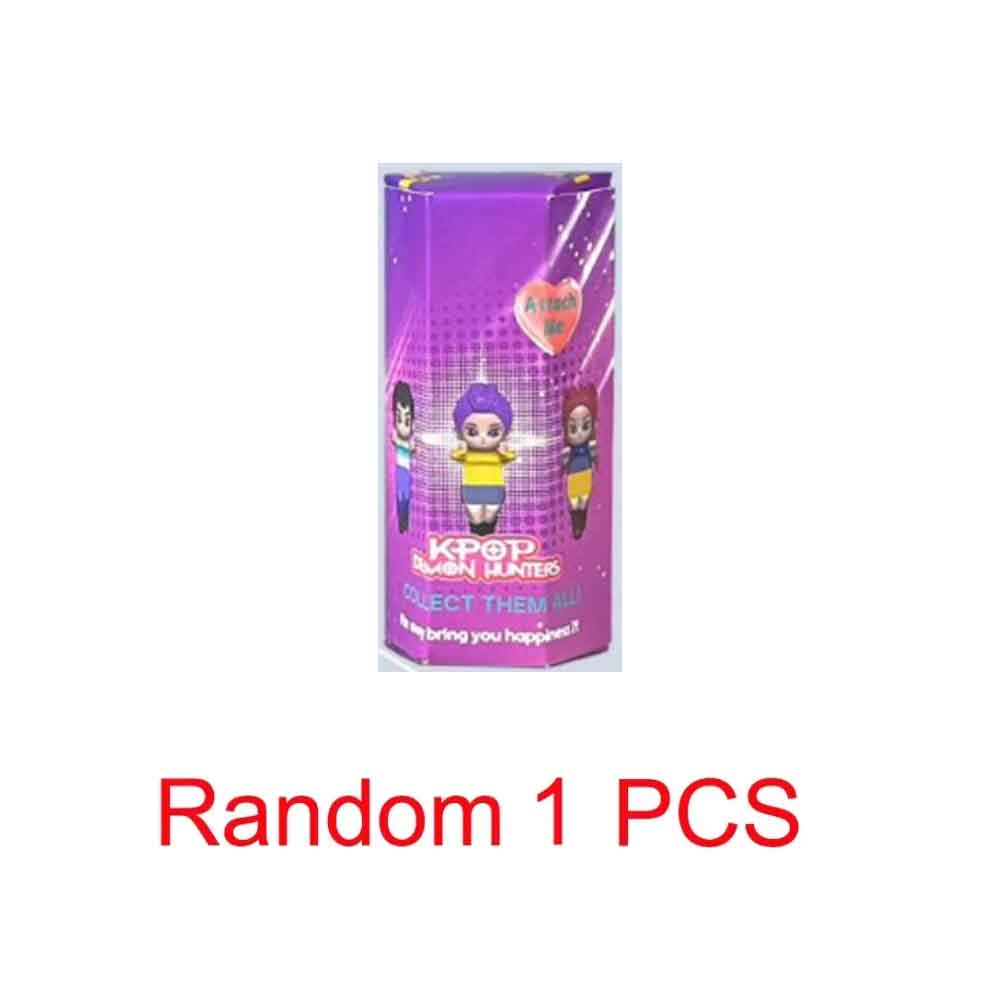 ###New1-12pcs Demons Hunters  Blind Box  Hippers Looking Back Anime Figure Car phone Ornaments Dolls Fans Toy For Children Gif