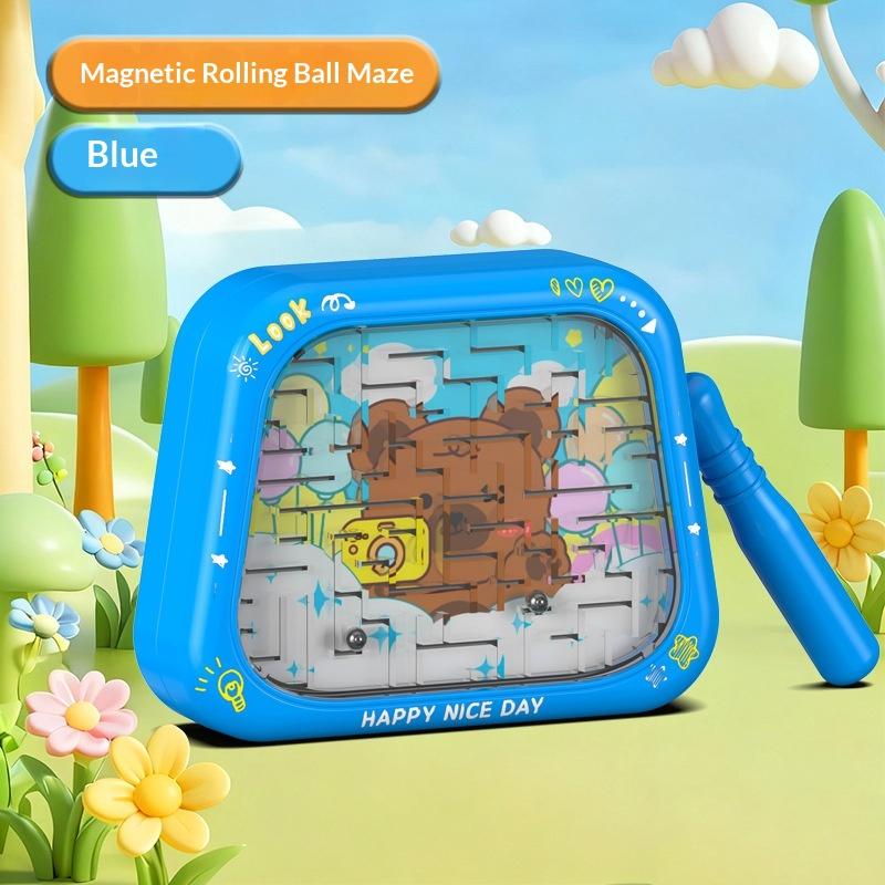 

1 Set Baby Concentration Training Toys Children S Magnetic Maze Walking Ball Writing Logic Thinking Early Education Puzzle Toy A3