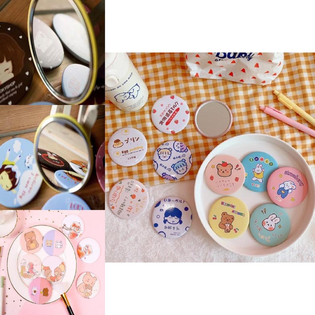 Fashion Mini Makeup Mirror Pocket Compact Cosmetic Vanity Girls Mirror