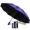 Folding Umbrella with 12 Sturdy Automatic Opening and Suitable for Heavy and the Rainy and Reverse Folding UV Super Finish Large, Windproof,