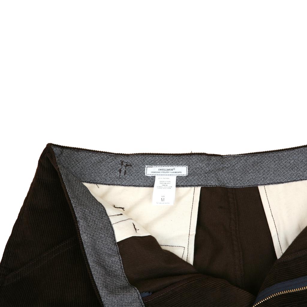 SWELLMOB Swellmob Corduroy M-51 Cropped Pants -Brown-