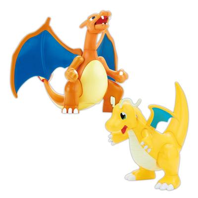BANDAI SPIRITS Pokemon Plastikmodellsammlung 43 Select Series Charizard Cairyu VS Set Plastikmodell (Kampfversion.) & Farbcodiert