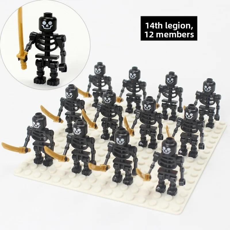 Soldier building blocks selling skulls, ninja bones and skull bodies, birthday gifts, Christmas gifts, children's toys.