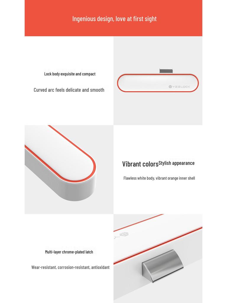 Yisuobao Smart Drawer Lock: No-Drill APP Key Unlock for Office Desk Cabinet Doors