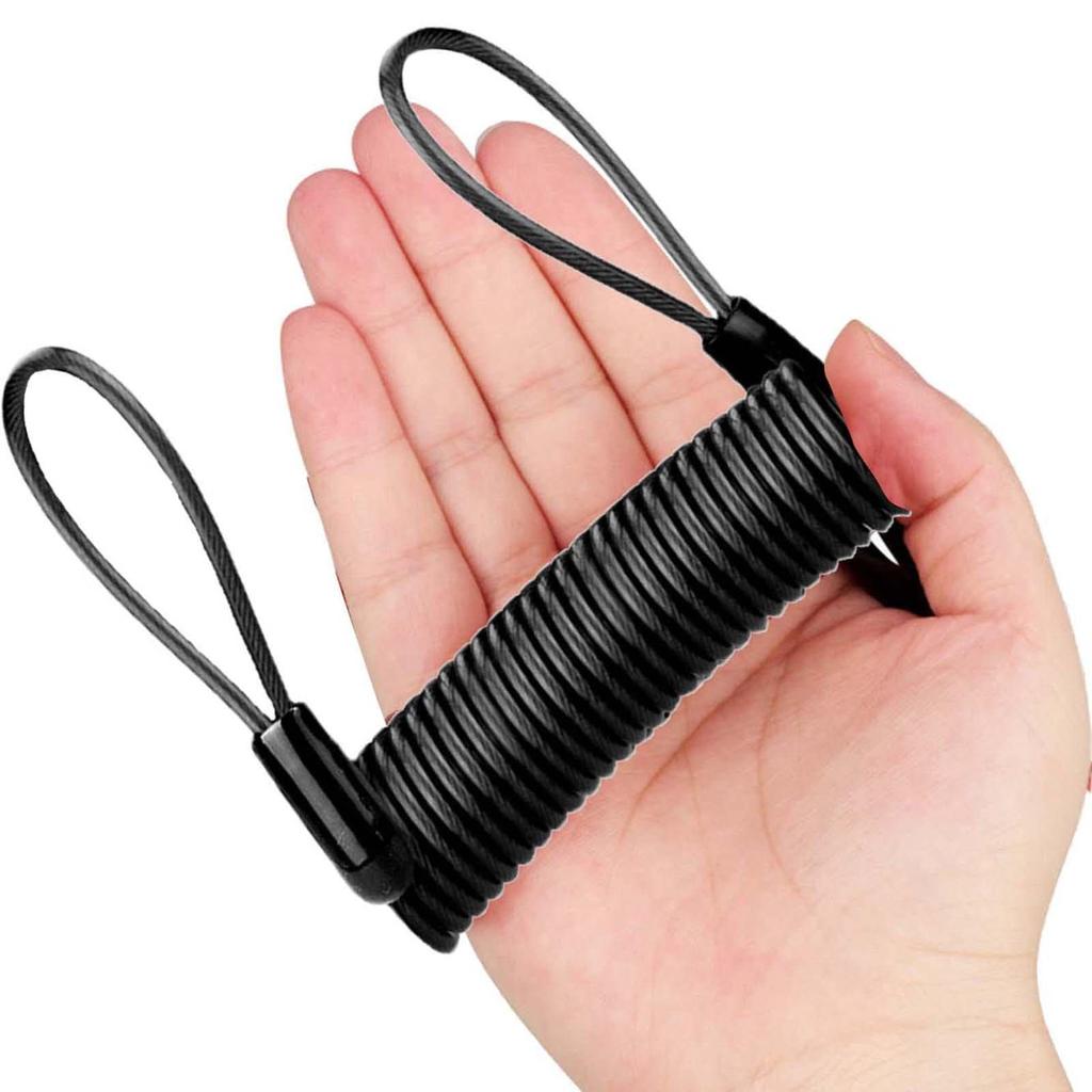 Lock Reminder Cable - Motorcycle Reminder Spring Cable | Security Spring Safety Cable for