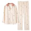 Pajamas Women'S Pure Cotton Long-Sleeved Autumn, Winter And Mid-Autumn Loungewear Set