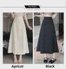2024 Summer New Chinese Style High-Waist Retro Jacquard A-Line Skirt