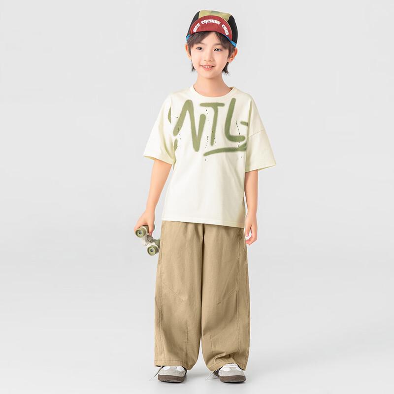 Boys' Loose Fit Curved Leg Summer Cargo Pants