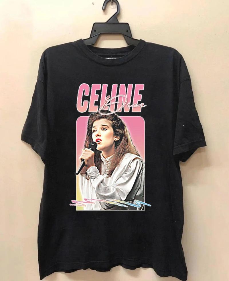 

Celine Dion My Heart Will Go On Vintage TShirt Celine Dion Retro TShirt Unisex Graphic Tee Celine Dion 90s Tee Streetwear 4XL