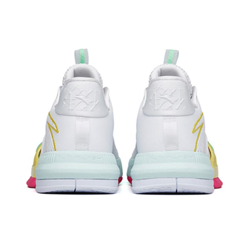 Anta Craze 1 Cushioning, Slip Resistant, Abrasion Resistant Coverage Mid top Performance Basketball Shoes Men's White Sneakers 112221618-4