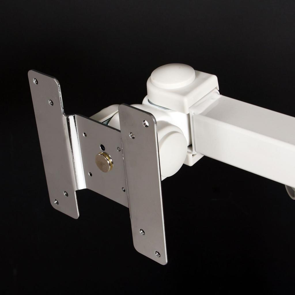 Thanko Flexible Monitor Arm MARMGUS1910W 3-Axis (White)