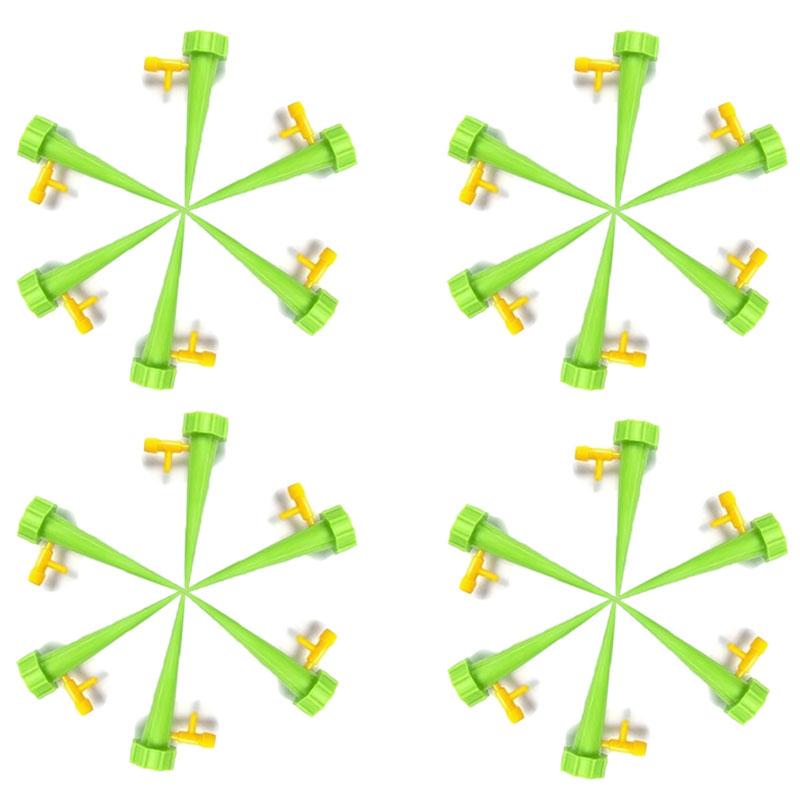 6/12/18/24/30pcs Auto Drip Irrigation Watering Device Self-Watering Dripper Kits Garden Household Flower Automatic Waterer Tool