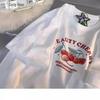 7 Cherries Women's 230g Cotton Short-Sleeve T-Shirt, 2024 Edition - Loose Fit, Soft & Sweet Style