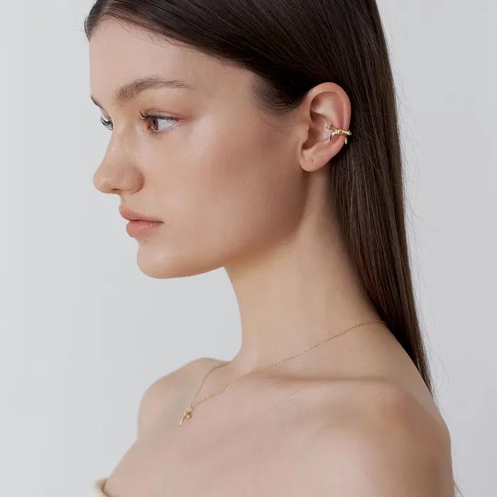 Romance Mini Ribbon Earcuff (2color)