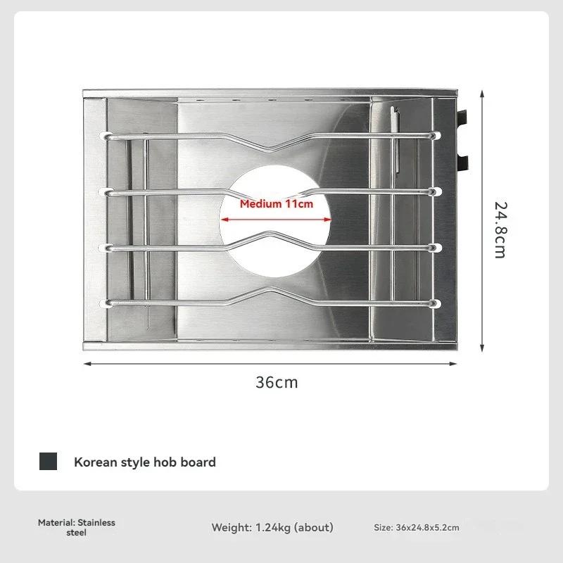 

Portable Campingmoon Foldable Stainless Steel Camp Stove Rack Toaster Grill for Outdoor Cooking Gas Stove CK-25PG