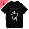Raudonos Korėjietiškos Linkin Park trumpomis rankovėmis marškinėliai vyrams ir moterims Linkin Park Europos ir Amerikos Muzika Roko Grupė Ropa Hombre