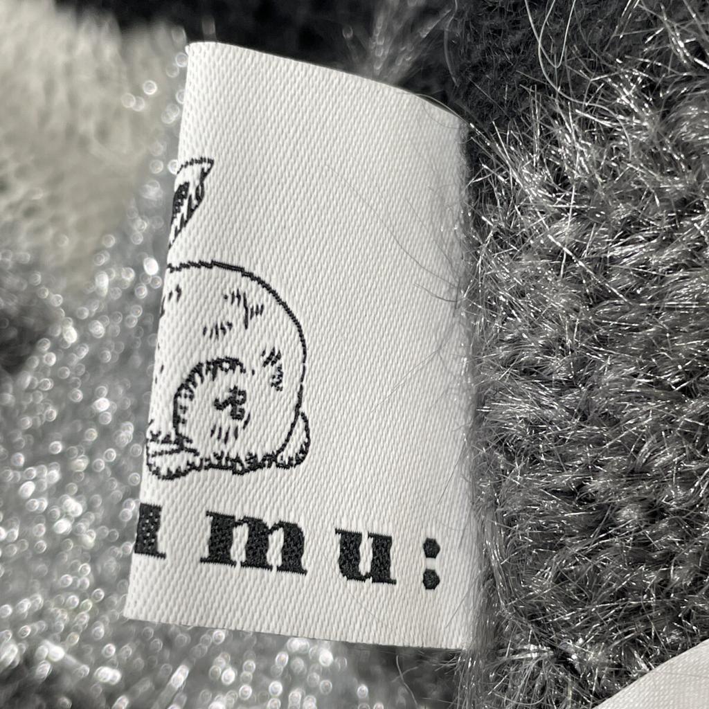 rurumu: rrm21AW-KN01 Black Damaged Mohair Knit dress F Black x whiteUsed