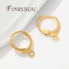 15mm 18K Gold Plated Earrings Accessories,Earrings Hooks Earwires,Earrings Hoops For DIY Jewelry Making Supplies