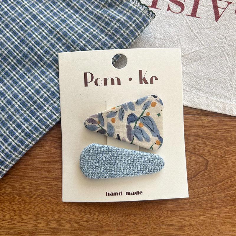 Plaid & Solid Color Korean Hair Bows - Girls' BB Clips and Hairpins