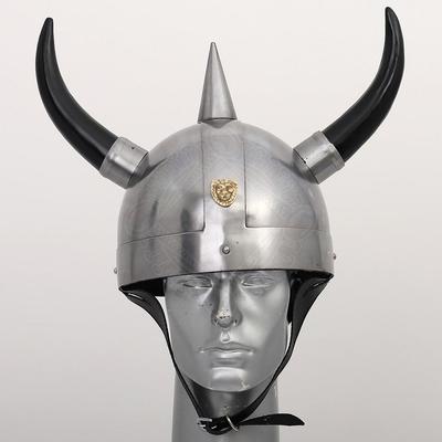Helmet Viking Horns Medieval Armor Warrior Costume Helmet Steel Halloween Knight Gift