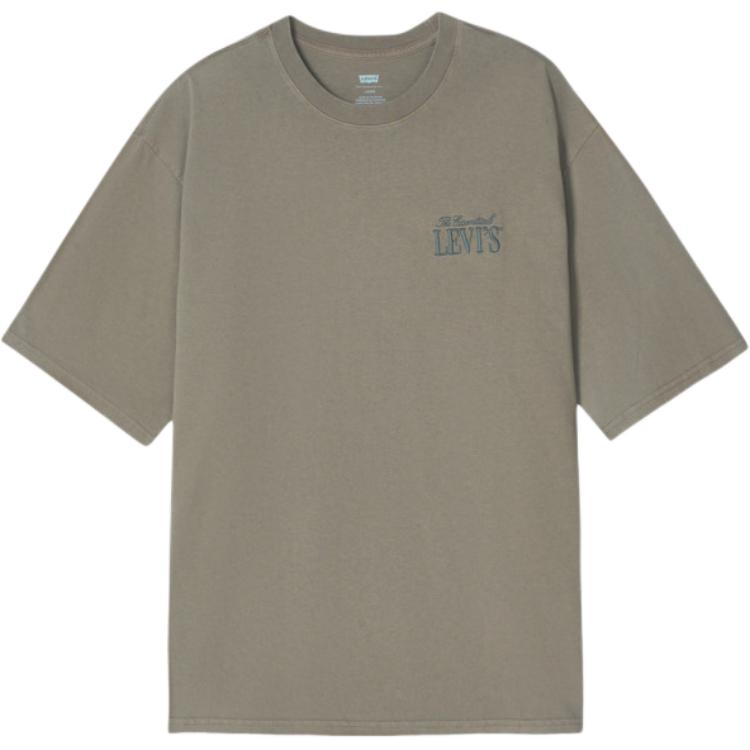 Levis Casual Printed Comfortable Simple Versatile Round Neck Short Sleeve T-Shirt Unisex Tops A5805-0058