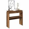 VidaXL Table console vieux bois 80 x 30 x 80 cm bois d'ingénierie, bout de canapé, table de couloir, support de couloir, 856624