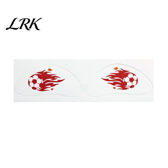 Kids And Adult Temporary Tattoos Soccer Face Stickers, Waterproof Body Art for Sports Holiday Fans, Football Team Party Makeup Decals Game Day Event