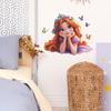Magical Princess and Butterfly Wall Stickers Enchanted Cartoon Wall Art for Girls Bedroom, Kids Room, Nursery and Living Room Decor