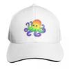 Rainbow Octopus Baseball Cap New In The Hat Unique Hats Party Hat Military Cap Unisex Unisex Caps Womens
