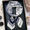 Spring and New Square Scarf Women Outdoor Hair Band Luxury Design Scarf Soft Small Kerchief Hijab Lady 70*70cm