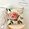 Flower Soft Pillow Case Exquisite For Sofa Living Room Retro Home Office Decor Protective Covers Style Without Art Pillow-Insert