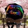 1PC Gamer Controller Automatic Open/Close Umbrella with Windproof, 8-Rib Sturdy Canopy, Durable Ribs, Fashionable Design, Outdoor Accessory, Fun Prin,