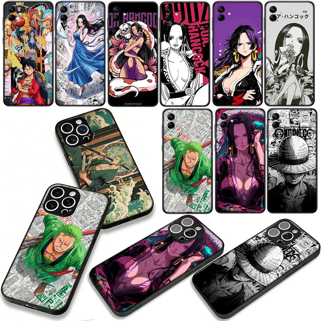 One Boa Hancock Pieces Luffy Zoro Phone Cover Case for Apple iPhone 17 16 15 11 Pro XS Max XR 6 7 8 Plus + SE 2020 5 16E Casing