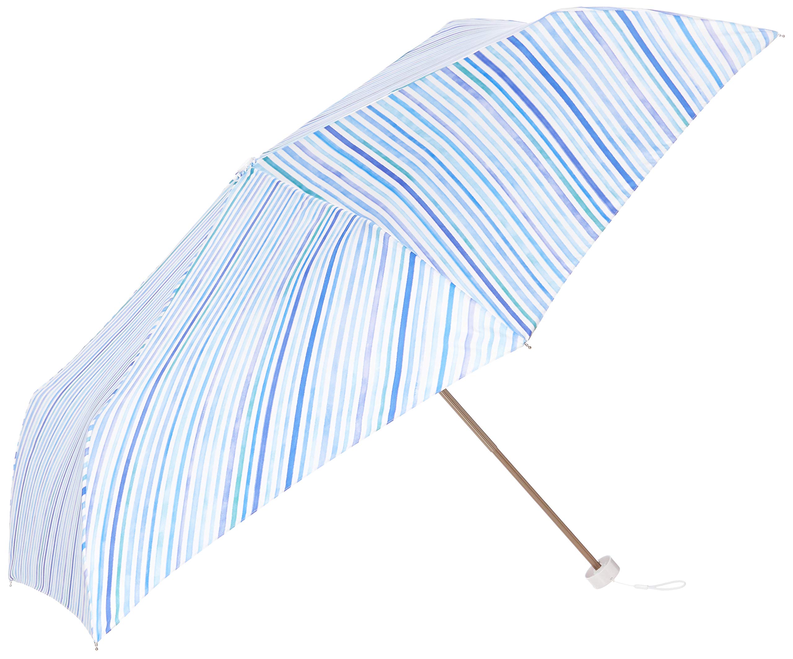 

Folding Watercolor Light Saxophone Rib 55cm [ESTA] Umbrella, Umbrella, Multi-Stripe, Green, Women s, Blue, Japan, Length