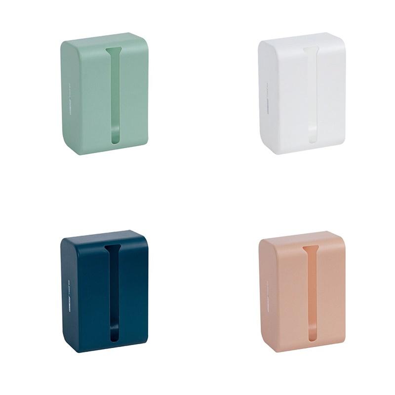 Chic Wall-mounted Tissue Box Holder With Stylish Concave Round Opening For Convenience