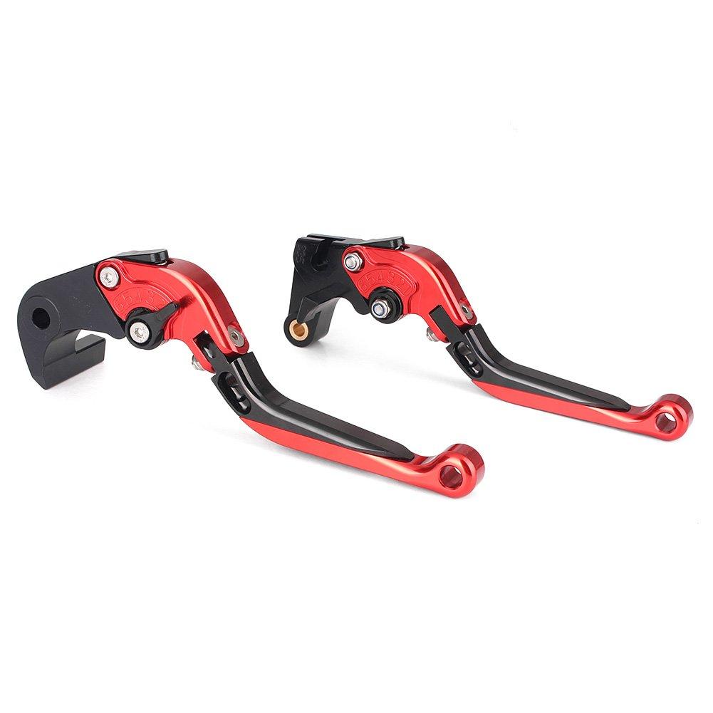 Mallofusa Motorcycle Brake Clutch Lever Set Adjuster Retractable Telescopic 6 Level Adjustment Genuine Replacement