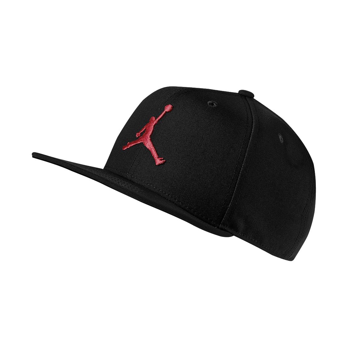 Jordan Logo Patroon Decoratieve Stof Baseballpet Unisex Hoeden Zwart AR2118-010 ONE SIZE