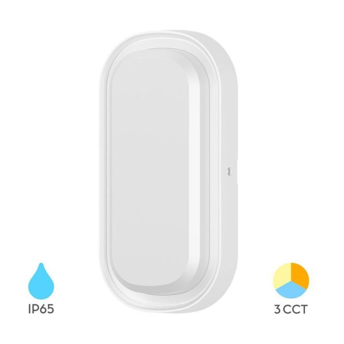 Applique extérieure LED 18W 3en1 IP65 Blanc