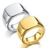 Biker Punk Style Rings for Men Width Signet Square Finger Fashion Brand Zircon Accessories Whole Sale