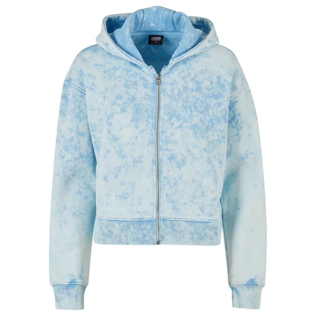 Urban Classics Womens/Ladies Washed Towelling Short Oversized Full Zip Hoodie