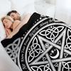 Pentagram Symbol Throw Blanket Loose Summer Large Polar Blankets