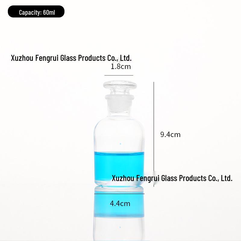 Frosted Glass Reagent Bottle - Wide-Mouth, Narrow-Mouth, or Light-Proof Options
