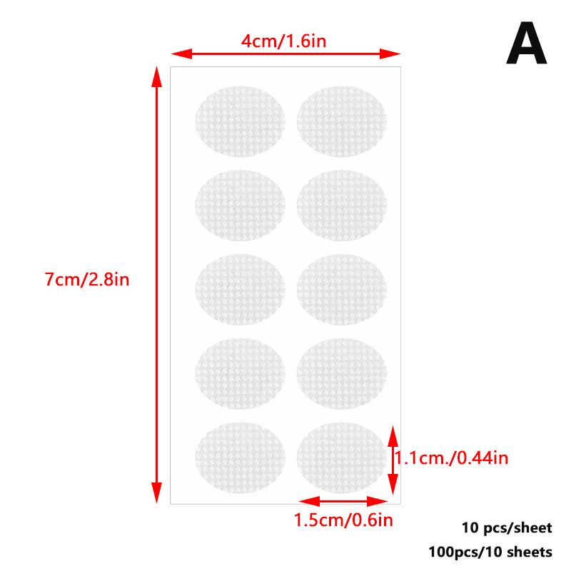 

100 шт. прозрачных невидимых защитных наклеек для мочек ушей для растянутых мочек ушей и для снятия напряжения от тяжелых серег 7*4cm