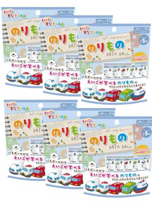 Of 6 6 Thank You Nor Corporation Manaburo Mana Vehicle Bath Ball with Mascot and Bath Carbonated Bath Educational [Set + Stickers] Ball, Toy, Bomb,