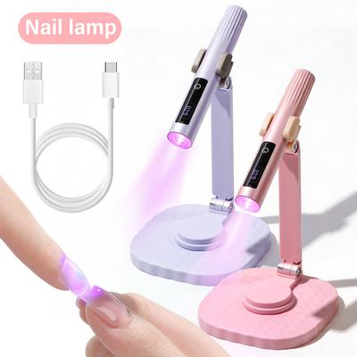 Professional Nail Lamp Set UV LED Dryer Touch Lamp Rechargeable With Stand UV Light Drying Nails Gel Polish Lamps Quick Drying