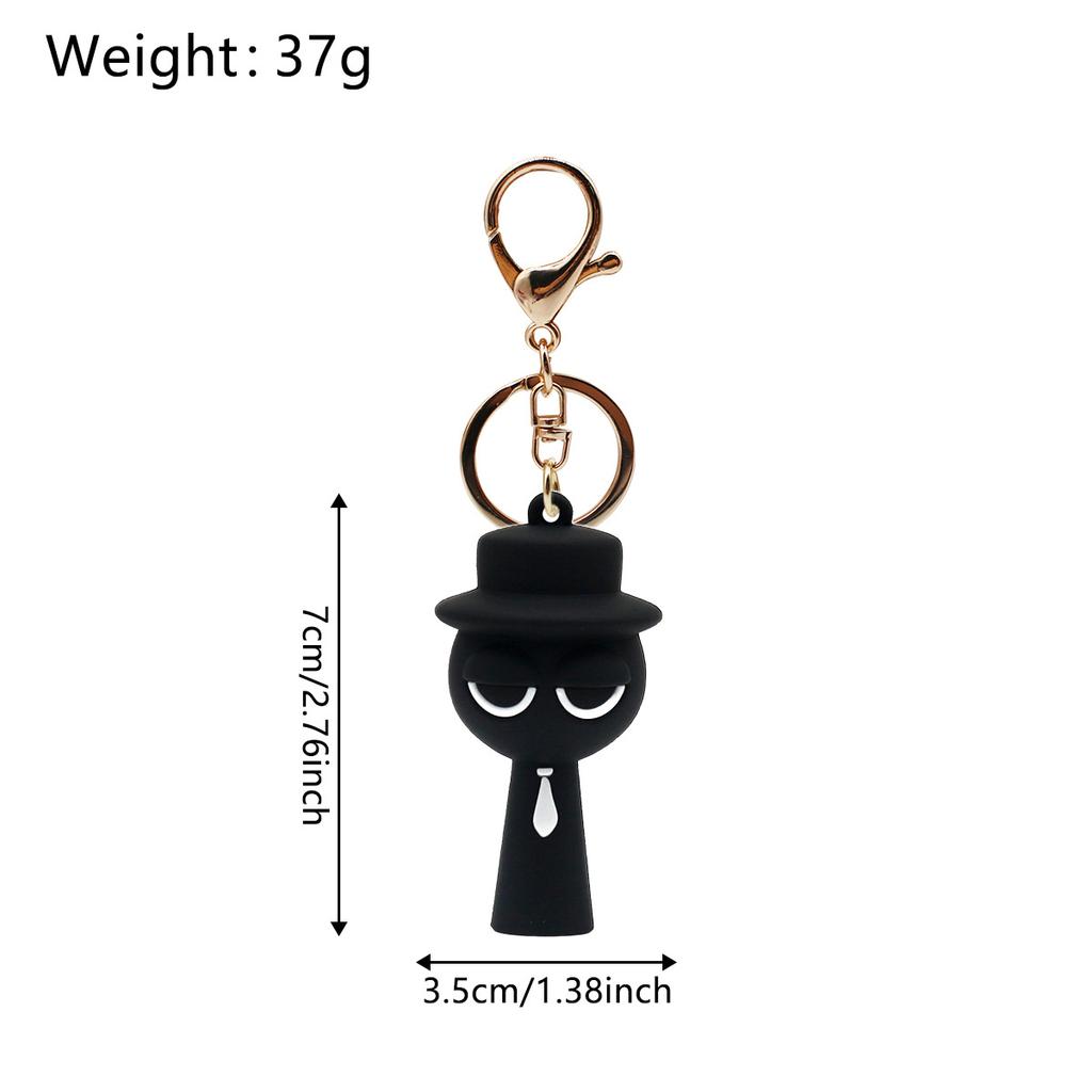 Cartoon Sprunki Keychain Cute Sprunki Oren Raddy Gray Brud Vineria For Men Women Car Bag Pendant Keyring Jewelry Fans Gifts