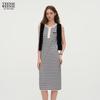 Teenie Weenie Women's Bear Letter Stripe Short Dress