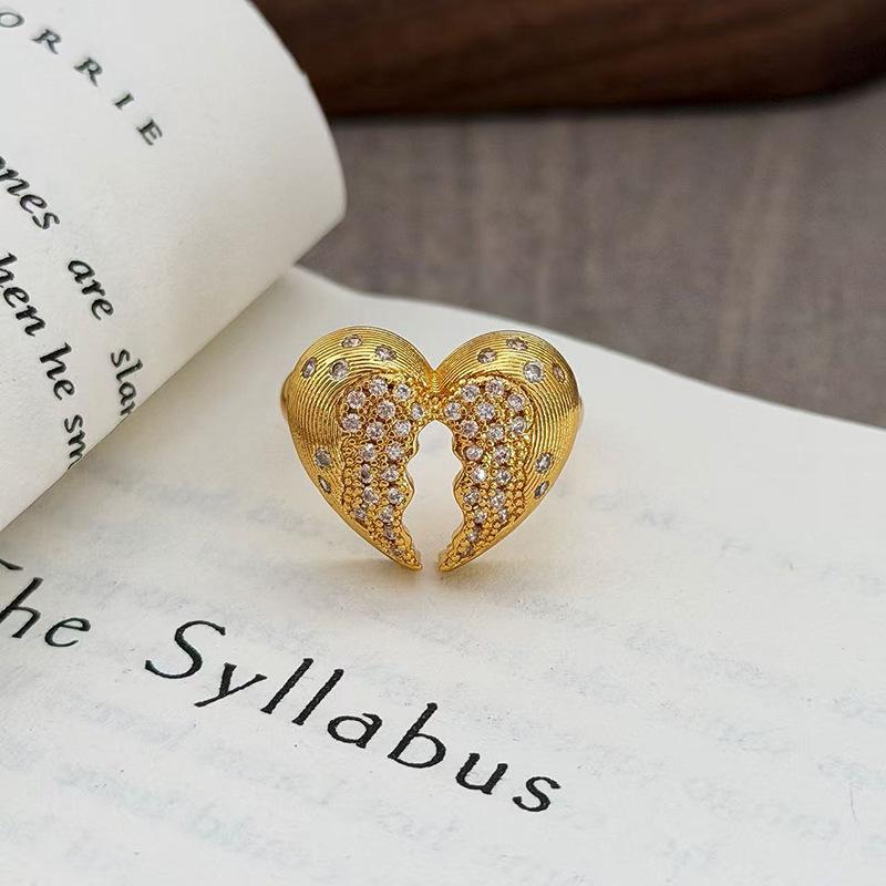 Blind Box Medieval Vintage Retro Love Zir*****Pen Ring Personality Advanced Sense Stacked Ring