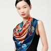 New classic and fashionable silk scarf from the silk industry, 100% mulberry silk fibroin crepe satin versatile women's silk scarf shawl