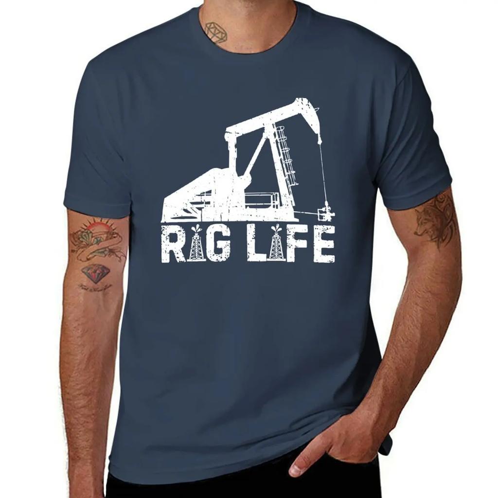 Funny Rig Life Oil Drilling Roughnecks Oilfield Worker Unisex Tshirt Shirts Graphic Unisexs Workout Shirts